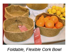 Flexible, Folding Cork Bowl