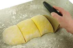 Cutting Dough in Quarters