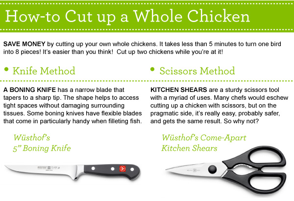 How to Cut Up a Whole Chicken