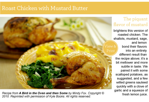 Recipe: Roast Chicken with Mustard Butter