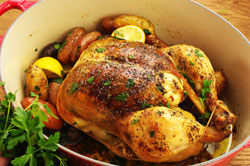 Roast Chicken with Lemon