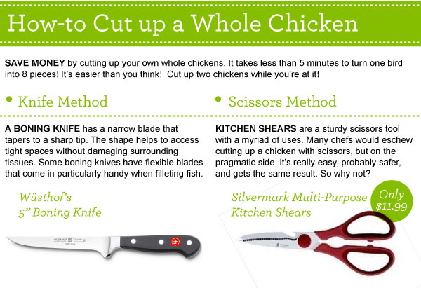 How to Cut Up a Whole Chicken