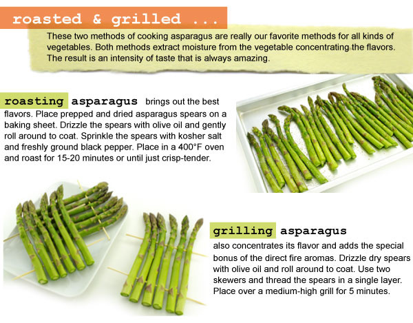 Asparagus - Roasted and Grilled