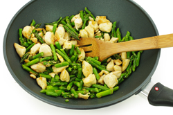 Stir-frying Chicken