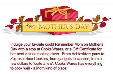 Mother's Day - Sunday, May 8th