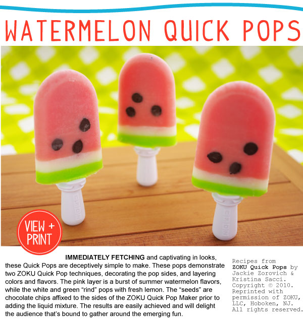 Watermelon Quick Pops