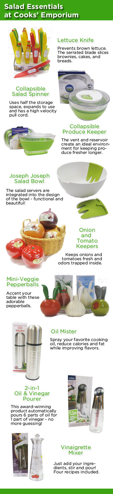 Salad Essentials at Cooks' Emporium