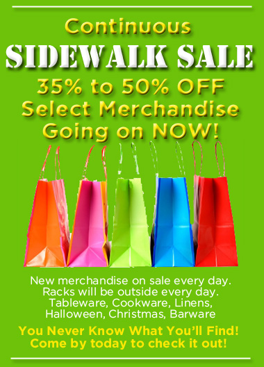 Sidewalk Sale