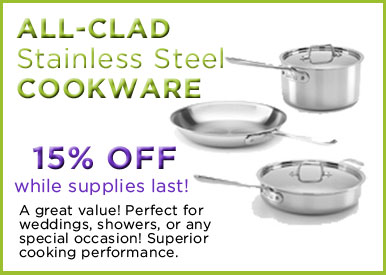 All-Clad Sale - 15% off