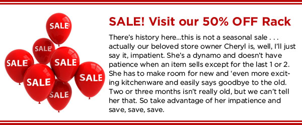 Sale - 50% Off Rack