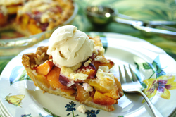 Peach and Crème Fraîche Pie
