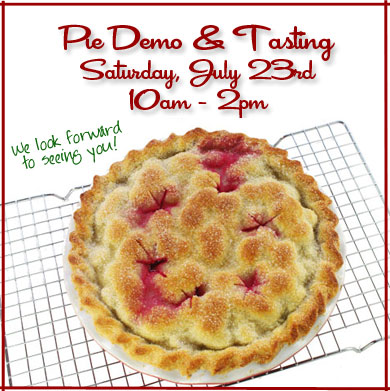 Pie Demo and Tasting Event