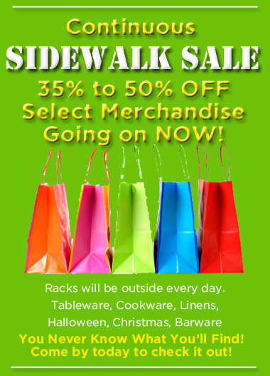 Sidewalk Sale