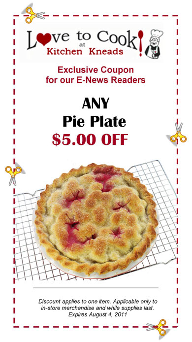 Pie Plate Coupon