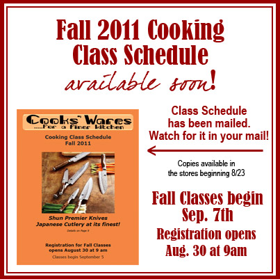 Fall Schedule Coming Soon!