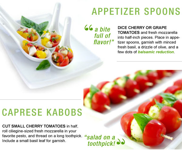 Appetizer Spoons and Kabobs