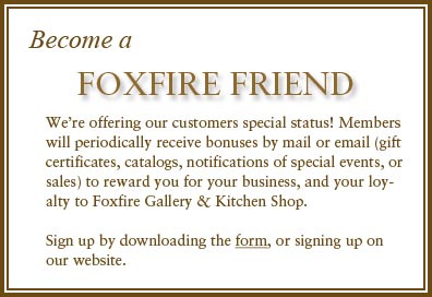 Become a Foxfire Friend