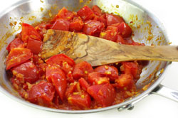 Sauteing Tomatoes