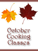 October Cooking Classes