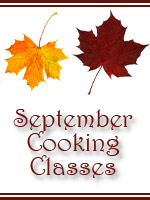 September Cooking Classes