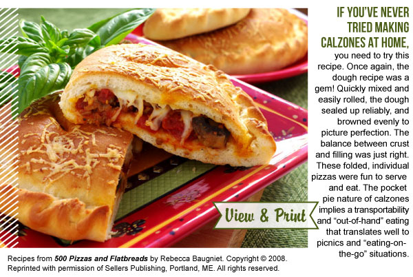 RECIPE: Sausage and Mushroom Calzone