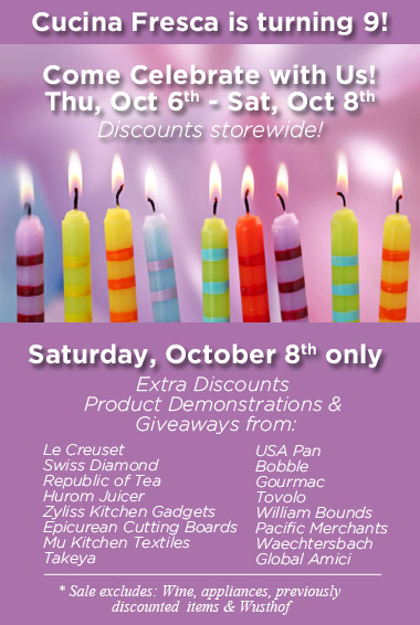 Cucina Fresca's 9th Anniversary