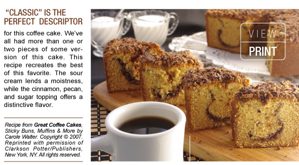 RECIPE: CLASSIC COFFEE CAKE