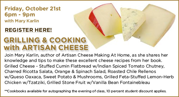 Grilling & Cooking with Cheese Class