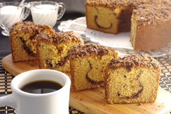 Classic Sour Cream Cinnamon and Nut Coffee Cake