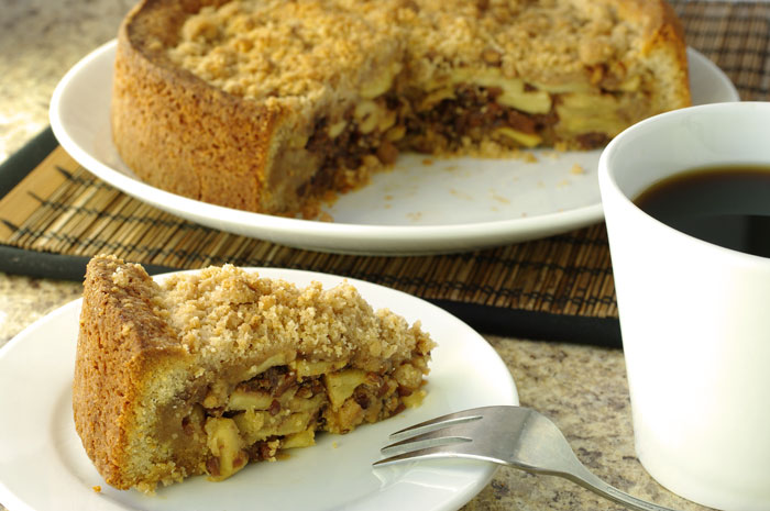 Apple Walnut Caramel Kuchen