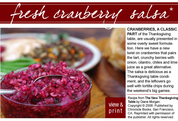 Recipe: Fresh Cranberry Salsa