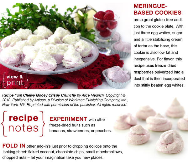 Raspberry Meringues