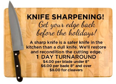 Knife Sharpening