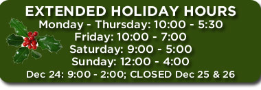 Extended Holiday Hours