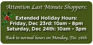 Holiday Hours