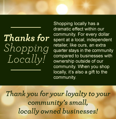 Thanks for Shopping Locally