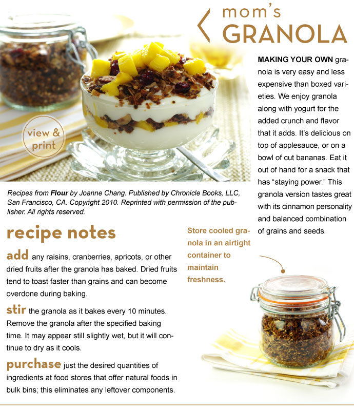 RECIPE: Mom's Granola