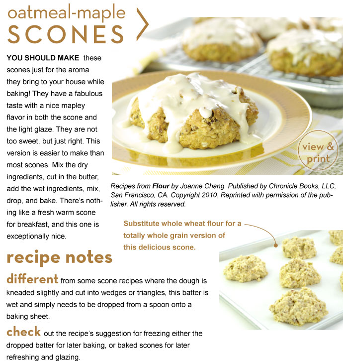 RECIPE: Oatmeal-Maple Scones