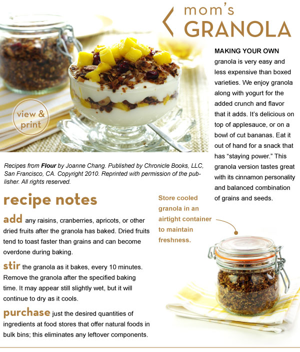 RECIPE: Mom's Granola