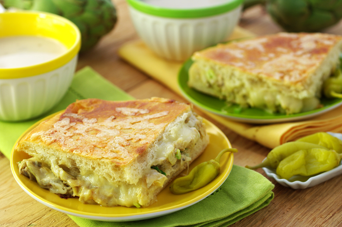 Artichoke Dip Grilled Cheese