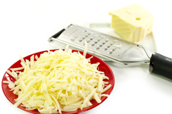 Grating Swiss Cheese