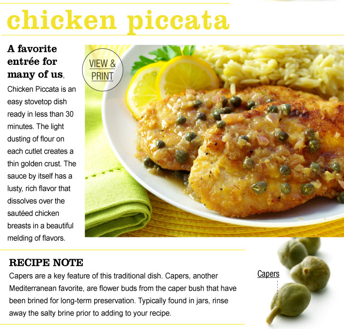 RECIPE: Chicken Piccata