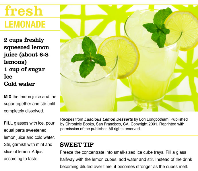 RECIPE Fresh Lemonade