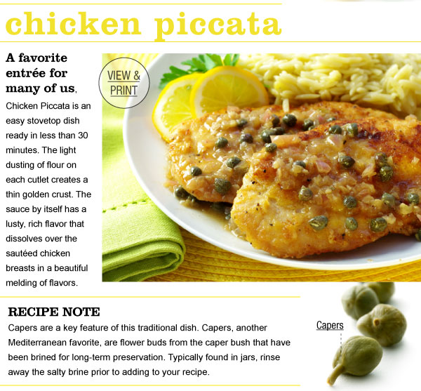 RECIPE: Chicken Piccata