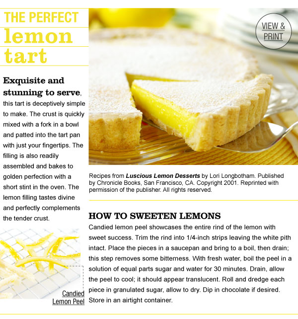 RECIPE: The Perfect Lemon Tart