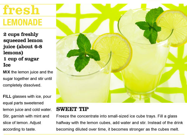 RECIPE: Fresh Lemonade