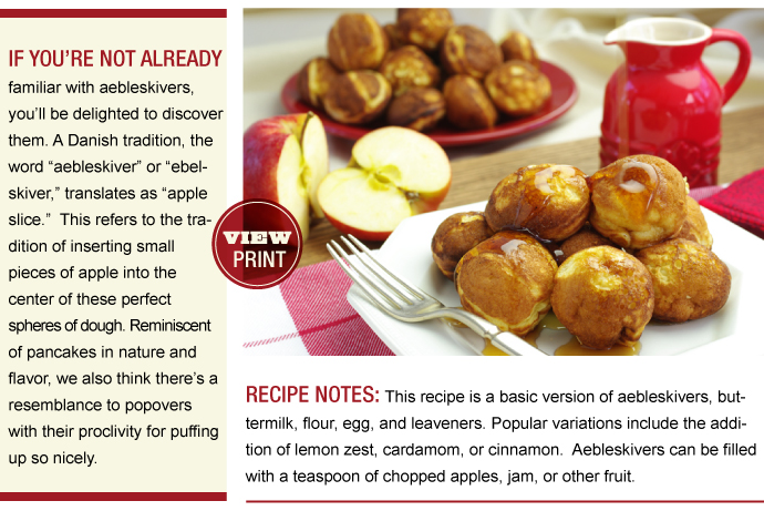 RECIPE: Danish Aebleskivers