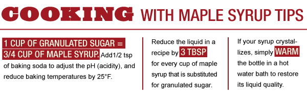 Cooking with Maple Syrup Tips