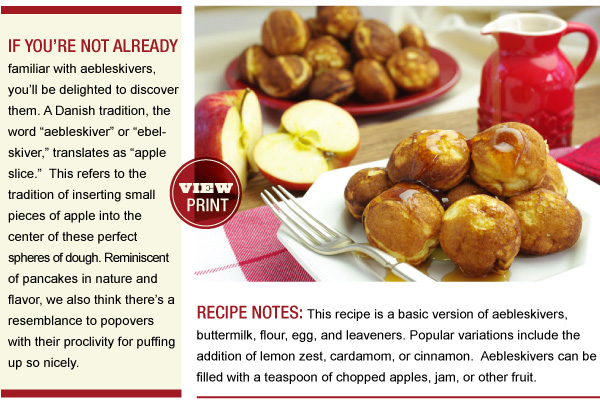 RECIPE: Danish Aebleskivers