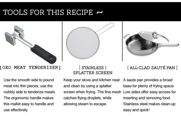 Tools for this Recipe